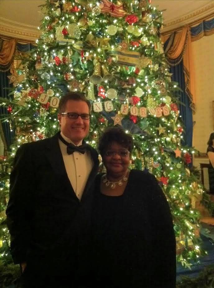 Congressman Mike Turner brought Bootsie Neal as his guest to the 2012 White House Christmas Party.